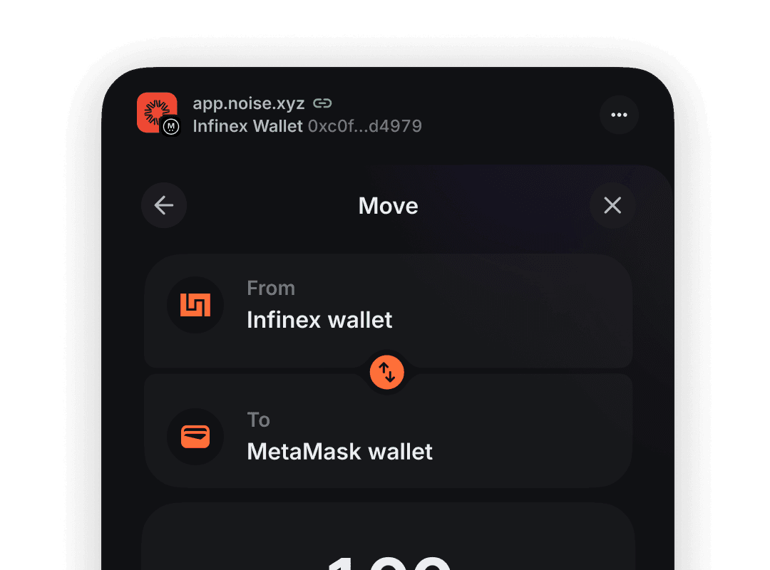 _Easily move assets between all of your wallets_, right from the extension.