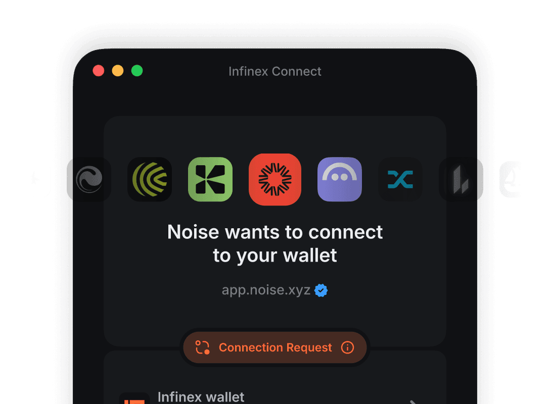 _Universal crypto wallet._ Connect to any onchain app with your Infinex account.